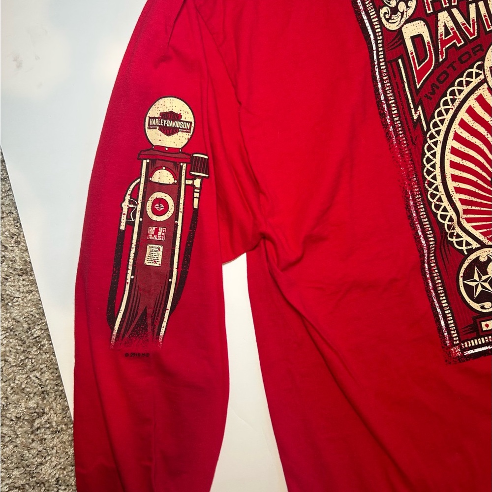 Harley-Davidson Vibrant Red Cotton Shirt - Picture 5 of 10